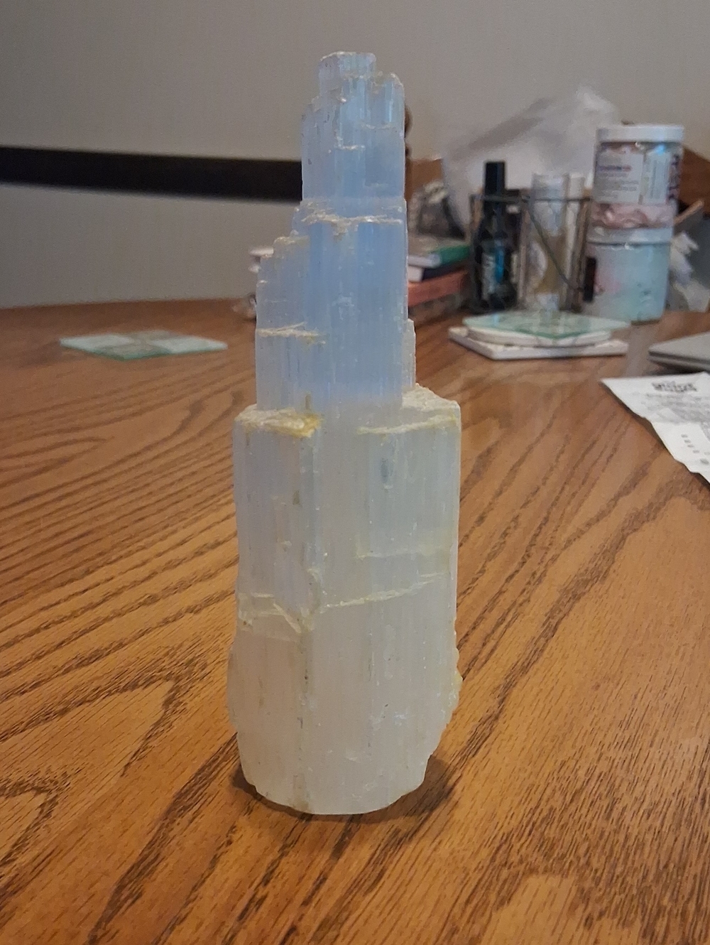 Selenite Crystal Tower - White Home Accent